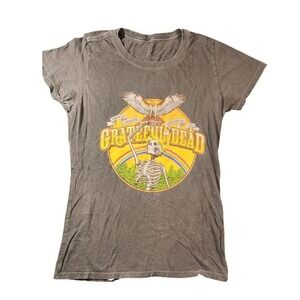 Vintage Grateful Dead Shirt Mens Medium Gray Veneta Oregon 1972 Concert Music